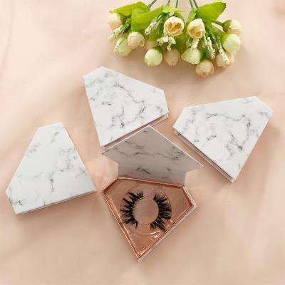 China High Quality Real Fur Mink Lashes Cryelty Free White Eyelash Box Packing Thick Volume for sale