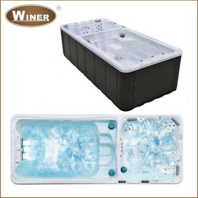 China Outdoor 5800mm Rectangular Balboa Whirlpool Free Combination Acrylic Massage Above Ground Swimming Pool Designs For Sale for sale