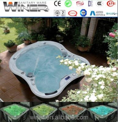 China Hot Tub Outdoor Best Selling Spas In Europe UL Luxury Large Outdoor Hot Tub Bath SPA for sale