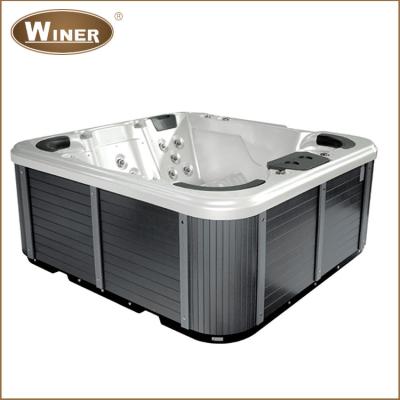 China New Used Acrylic Spas Hotel Party Hot Tubs Outdoor Tub Design 6 Person Hot Tubs for sale