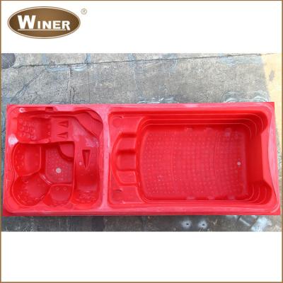 China Swimming Pool Spa Acrylic Rectangular Mold Outdoor Style New Above Ground Swimming Pool Mold for sale