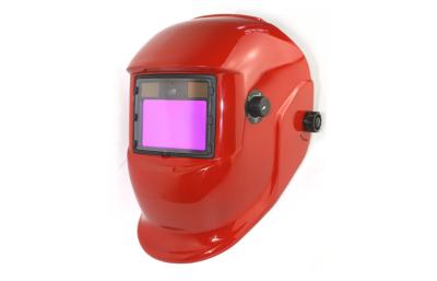 Chine Nuance automatique de masque solaire rouge de soudure, plastique DIN 4/DIN 9-13 à vendre