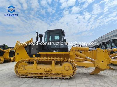 China 320 PS Crawler Bulldozer Shantui SD32 10m3 mit einem einzigen Schwanz Ripper zu verkaufen