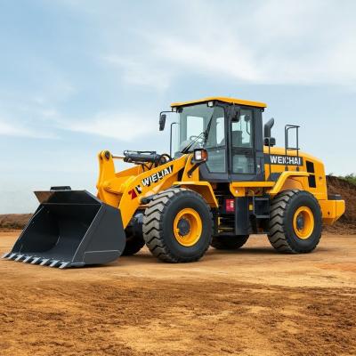 China WEICHAI Engine 4.2m3 Powerful Front Wheel Loader 7Ton Bucket for sale