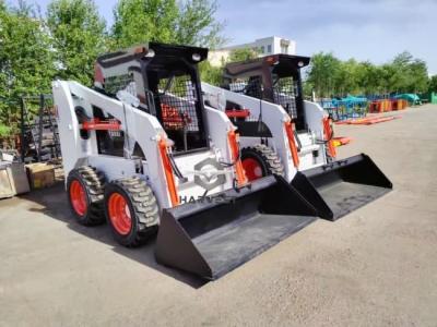 China Mini-Skid-Steer-Lader mit Palettengabeln, Bürstenschneider, Mulcher zu verkaufen