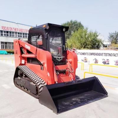 China 1000 kg Tracked Skid Steer Loader TS65 0,5cbm Venda em balde na América do Sul à venda