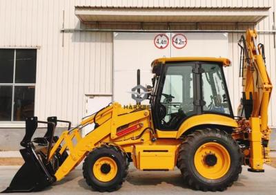 China 75kw Backhoe Loader 388 4x4 Driving with 6 In 1 bucket Sale in Zimbabwe for sale