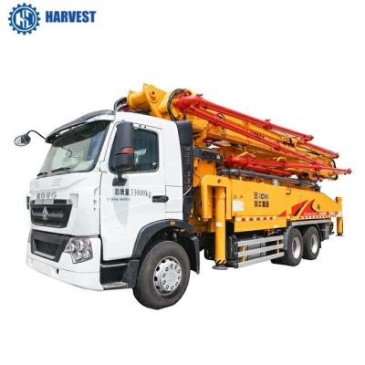 China 33000kg HB52K 170m3/H Productivity 52m  Concrete Boom Pump Truck for sale