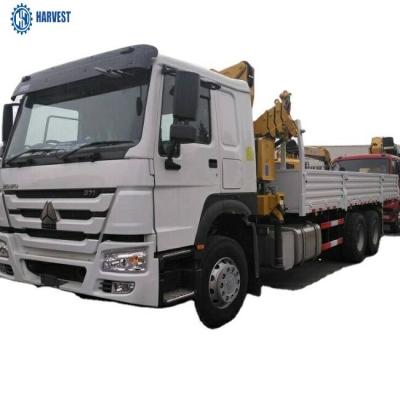 China Guindaste de Sinotruk Howo 6x4 371hp 6,3 Ton Knuckle Boom Truck Mounted à venda