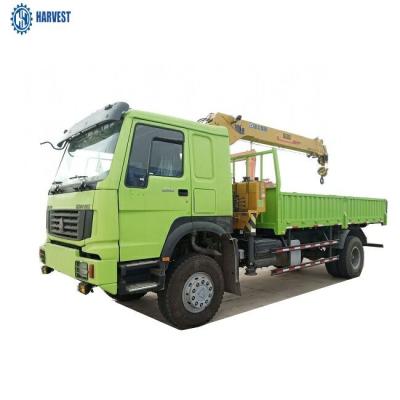 China 20kw Power 4x4 Driving HOWO Capacity 6.3 Ton Telescopic Boom Crane for sale