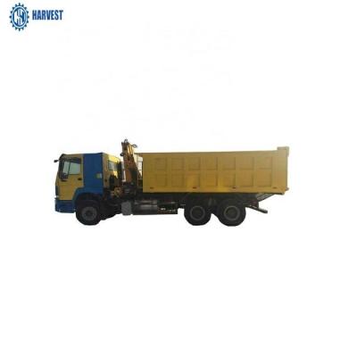 China 5000kg gewrichtssq5zk2q Howo 6x4 Rechtse Aandrijving 30 Ton Dump High Up Truck-Kraan Te koop