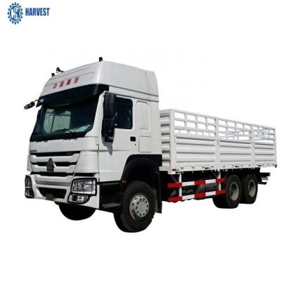 China 7500x2300x1400mm Hoog Dak 2 Dwarsbalken 6x4 420hp 30 Ton Heavy Duty Cargo Truck Te koop