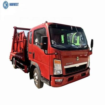 China Abfall-spezieller Zweck-LKW 116hp HOWO 4x2 Diesel-Schwingarm-3cbm zu verkaufen