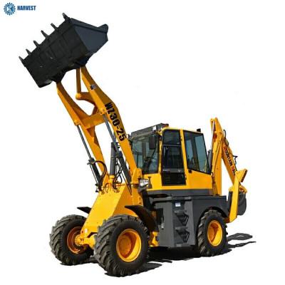 China Bucket delantero 1m3 75kW Motor Cummins 0.3m3 WZ30-25 Cargador de retroexcavadora en venta