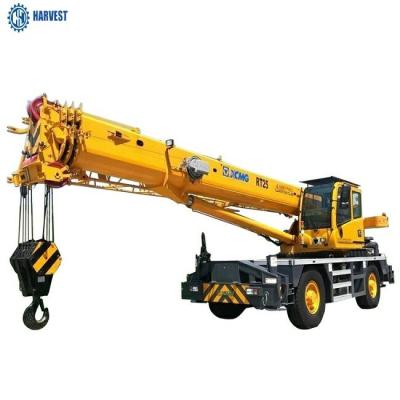 China 50km/H  RT25 Max Lifting Height 44m 25 Ton Rough Terrain Crane for sale