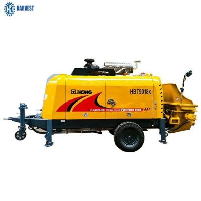 China Hopper Capacity 0.6cbm  HBT9018K 60m3/H Concrete Trailer Pump for sale