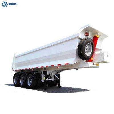 China 3 assen 50 ton zware vracht dump trailer 35m3 tipper trailer te koop in Guinee Te koop