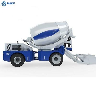 China Der Ernte-HY350 4 LKW Rad-des Antriebs-3.5m3 8 Ton Self Load Concrete Mixer zu verkaufen