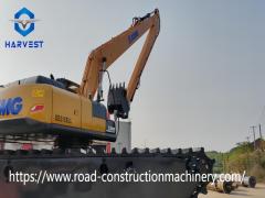 XCMG Amphibious Excavator XE215SLL With 15m Boom 0.45 m3 Bucket Capacity