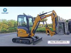 XCMG XE27U Kubota Engine 15.6kw / 2400RPM 3 Ton Mini Crawler Excavator