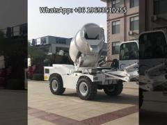 76KW Self Loading Mixer HK3.0 4×4 drive with 0.35m3 Shovel For Hot Sale