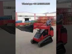 350kg Mini Tracked Skid Steer Loader LY850 Kubota engine with Mulcher