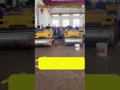 China Double Drum Road Roller Workshop is in Full Swing with Assembly