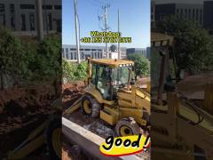 4WD Powerful Backhoe Loader SAM388 with Cummins Engine Hot Sale in Jamaica