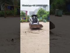 0.4m3 Skid Steer Loader JC45GH Pilot Control 36.7kw with Optional Solid Tire
