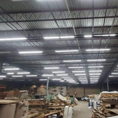 China Aluminum+PC Suspended LED Warehouse Light LED Architectural Linear LED Strip Lights Lighting Fixture for sale