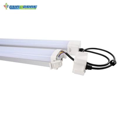 China ETL Warehouse Emergency Batten Waterproof Pendant Fixture IP65 Waterproof Linear Sensor 8ft Highly 8ft Led Tri-proof Light for sale