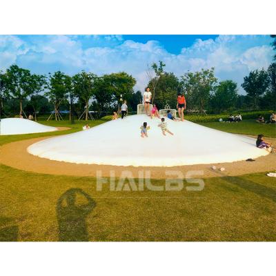 China Public Park Pillow Outdoor Inflatable White Jumping Cloud For Park for sale