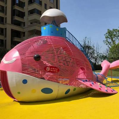 China Indoor Playground & Outdoor Playground Outdoor Playground Customized Amusement Equipment Stainless Steel Slide Combines Wooden PE for sale