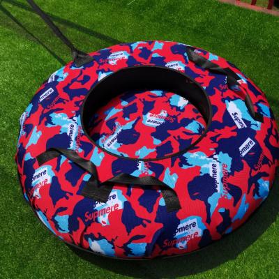 China Ski Slope 19-006 Artificial Dry Winter Sport Hard Bottom Towable Tube Rubber Tire Inflatable Snow Sled Ski Tube For Sale for sale