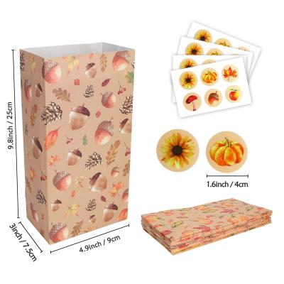 China 24pcs handmade paper candy gift bag wholesale cheap packaging accept custom FOOD parchment BAG for sale