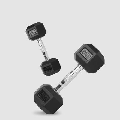 China Wholesale Customized Books Rubber Covered Dumbbell Hammer Fix Dumbbell Iron Hex Rubber Dumbbell 5lb 10lb 15lb 20lb 25lb 30lb 35lb 40lb 45lb 50lb for sale