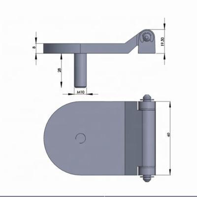 China Modern Heavy Duty Stainless Steel Door Casted Pivot Hinges for sale