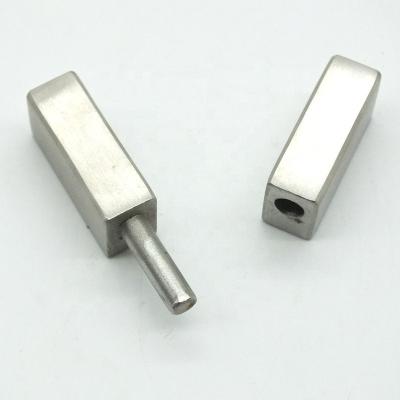 China Modern Weld On Recess Rectangle Stainless Steel 82mm Concealed Pin Hinges for sale