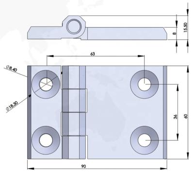 China EUROPEAN Heavy Duty Stainless Steel Door Hinges for sale