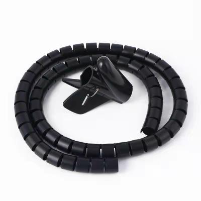 China HOT Selling Wholesale Flexible Cable Protector Dustproof Neoprene With Zipper Cable Sleeves Neoprene Cable Wire Management Sleeving Black White for sale