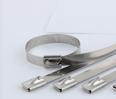 China Factory direct 2.5*100MM steel self locking stainless steel metal cable tie for sale