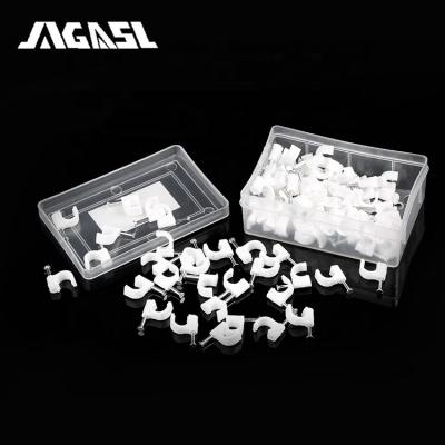 China Hot Selling Good Quality Cheap Plastic Adhesive Magnetic Cable Clamps Ties Management Organizer for sale