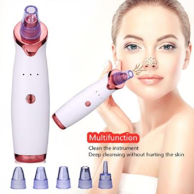 China Acne Treatment 5 in 1 Facial Pore Deep Cleansing Electric Lithium Battery Vacuum Suction Blackhead Remover Rechargeable Vacuum for sale