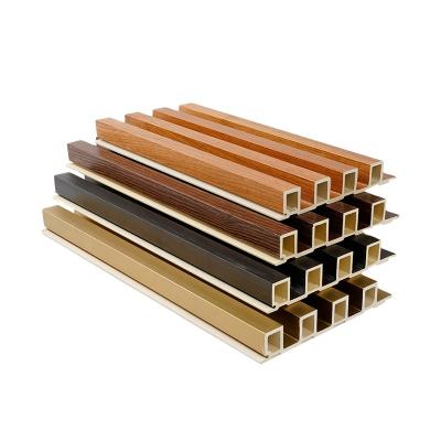 China Modern wooden pvc wpc wall fluted panel interior decor wall cladding composite other boards for sale