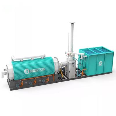 China Beston Group Gasoline and Oil Skid Mounted Small Pyrolysis Machine Plastic Tire Mini Pyrolysis Plant for sale