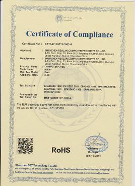 RoHS - Shenzhen Realan Computer Technology Co., Ltd.