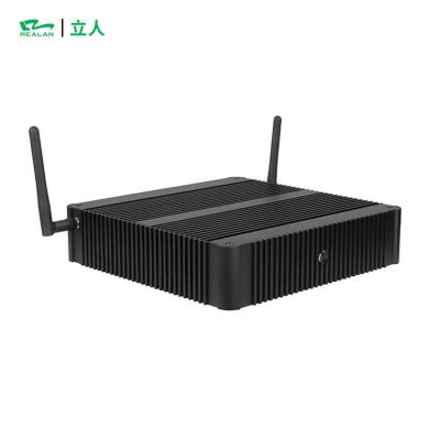 China OEM industrial rackmount dual pc rugged fanless enclosed LAN 200(W)*46(H)*200 mm for sale