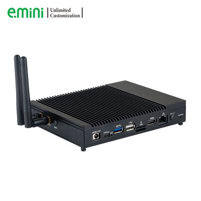 China Double 4K 64 Bit Micro Single ARM Edge Computer Mini PC For IOT Smart Devices Adversting Machine 117*71.5*28 mm for sale