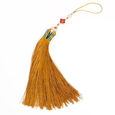 China Wholesale 100% Handmade Car Mobile Phone Tassels DIY Car Mirror Hanging Car Hanging Decorative Tassel for sale