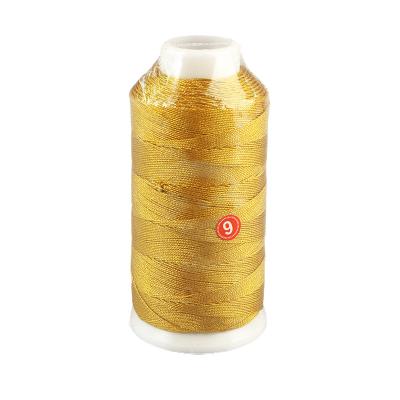 China Anti-bacteria wholesale processing gold and silver thread polyester thread embroidery machine metallic threads for sale